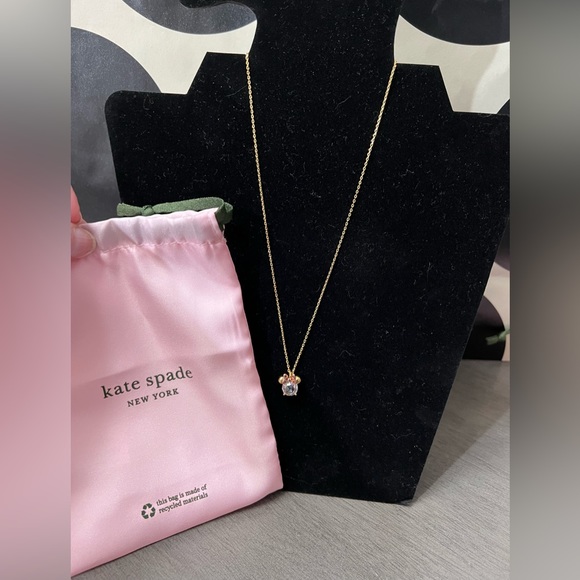 kate spade Jewelry - Kate Spate Disney Minnie Mouse Adjustable Necklace w/ White Mini Pendant NWT